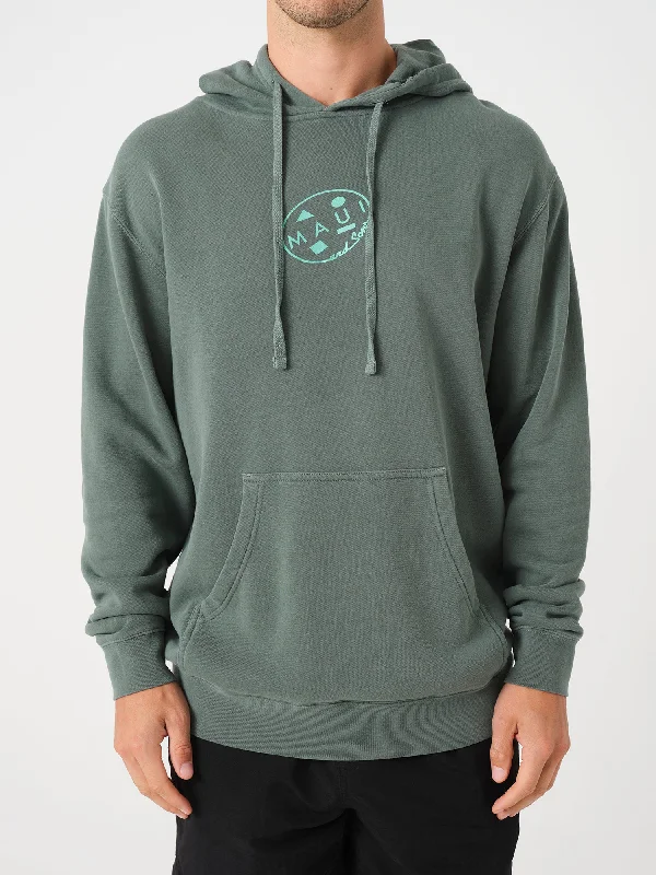 Retro Cookie Hoodie in Mint Hoodie with Slit Hem Functional Movement