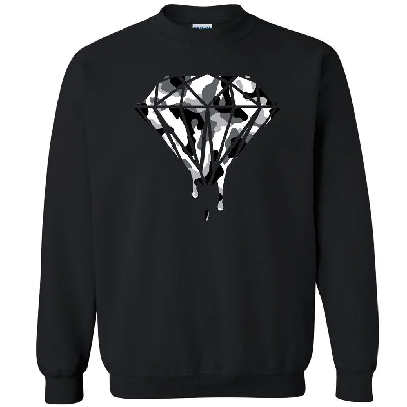 Zexpa Apparelâ„¢ Black and White Camouflage Diamond Unisex Crewneck Dripping Dope Sweatshirt Hoodie with Hem Frayed Vintage Worn Zexpa Apparelâ„¢ Black and White Camouflage Diamond Unisex Crewneck Dripping Dope Sweatshirt Hoodie with Hem Frayed Vintage Worn