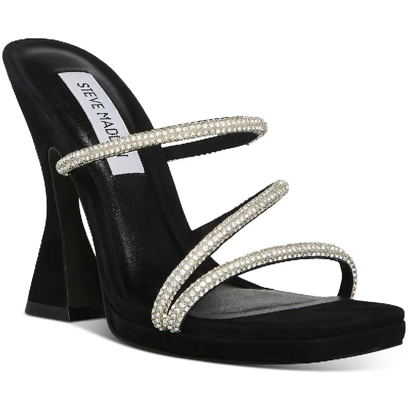 Steve Madden Womens Libbie Rhinestone Dress Heels Tunics Trousers formal