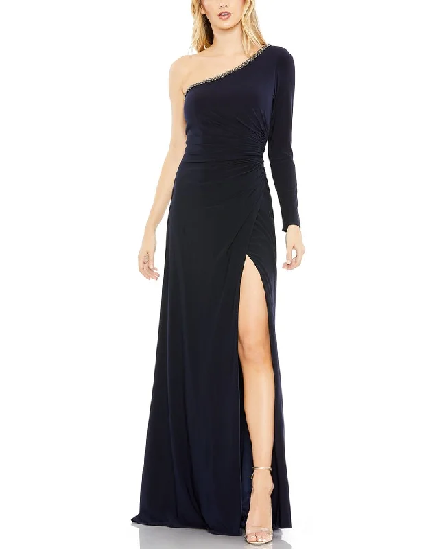 Mac Duggal Column Dress Tunics Distressed trendy