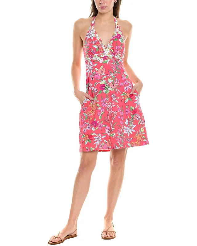 Tommy Bahama Summer Floral Halter Cover-Up Dress Casual Short Summer