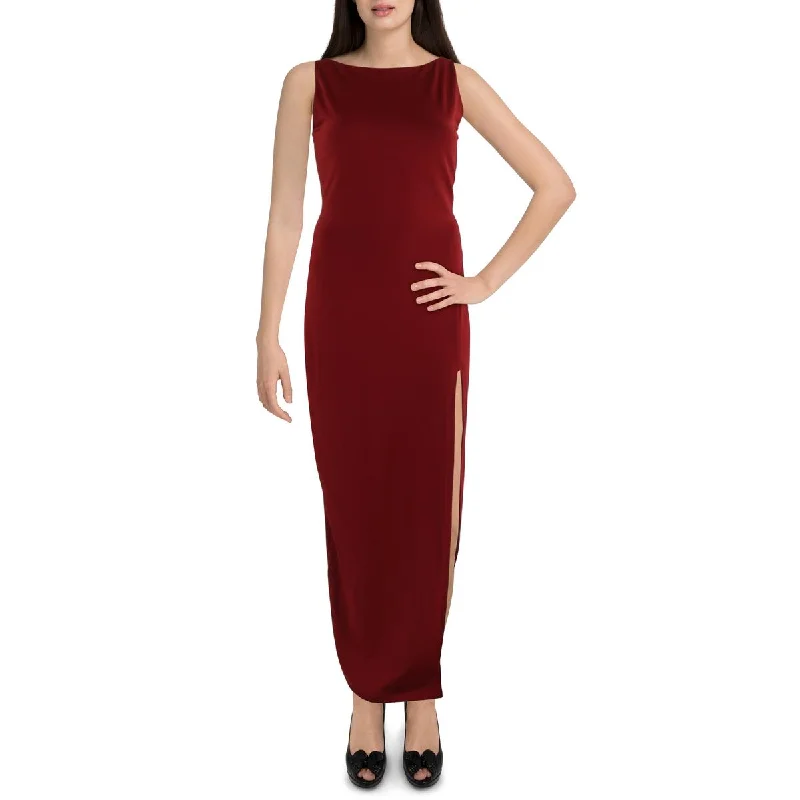 Susana Monaco Womens Open Back Maxi Evening Dress Tunics Bridal satin