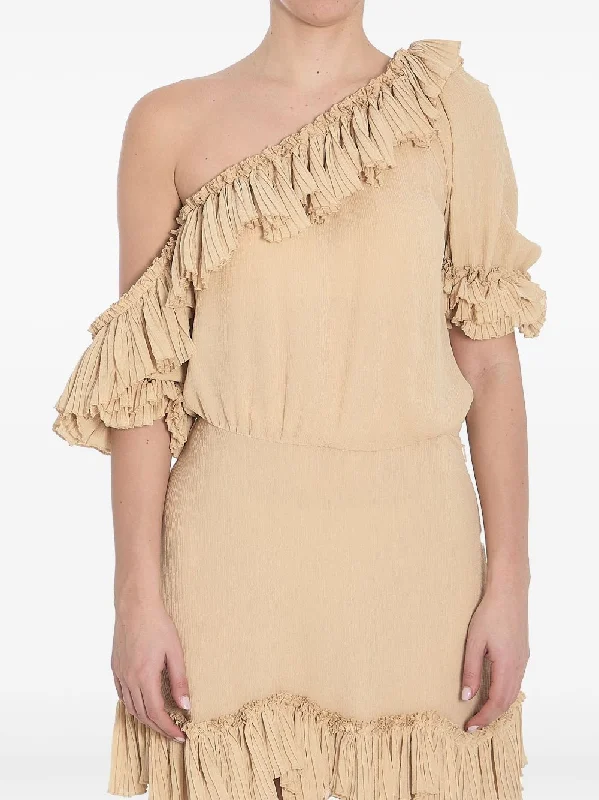 Saint Laurent Women's  Dresses Beige Tunics Brand named