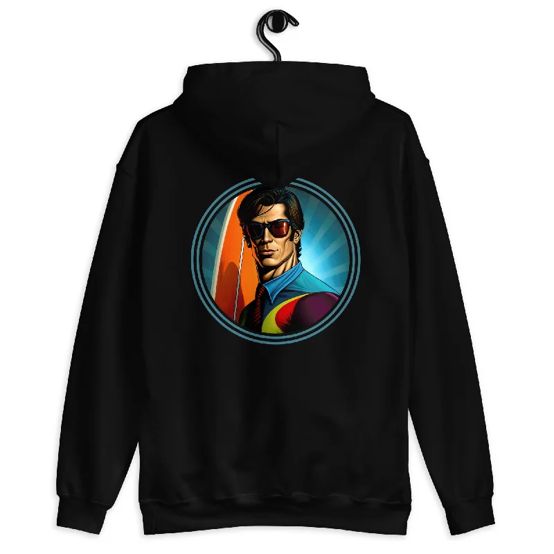 Hoodie Pop Art Power Collection Hoodie with Snap Buttons Easy Quick