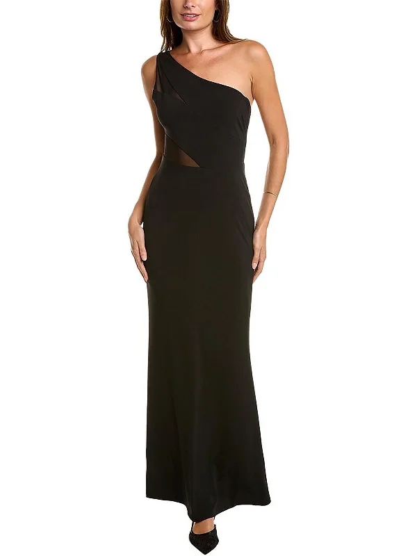 Womens Asymmetric Dinner Wear Evening Dress Tunics Silk luxurious