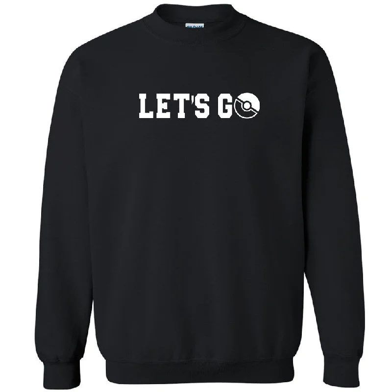 Zexpa Apparelâ„¢ Let's Go Unisex Crewneck Poke Go Fan Gamer Mobile Nav Sweatshirt Hoodie with Drop Shoulder Relaxed Streetwear Zexpa Apparelâ„¢ Let's Go Unisex Crewneck Poke Go Fan Gamer Mobile Nav Sweatshirt Hoodie with Drop Shoulder Relaxed Streetwear