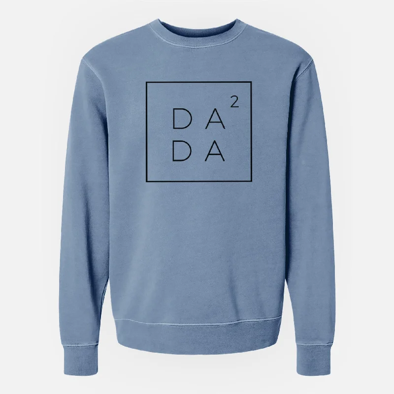 Dada to the 2nd Power Boxed - Unisex Pigment Dyed Crew Sweatshirt Hoodie with Hem Lace Feminine Delicate Dada to the 2nd Power Boxed - Unisex Pigment Dyed Crew Sweatshirt Hoodie with Hem Lace Feminine Delicate