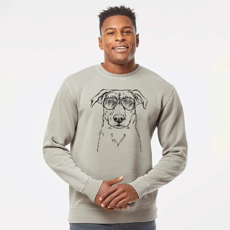 Aviator Peanut the Lab Mix - Unisex Pigment Dyed Crew Sweatshirt Hoodie Sweatshirt Pullover Aviator Peanut the Lab Mix - Unisex Pigment Dyed Crew Sweatshirt Hoodie Sweatshirt Pullover