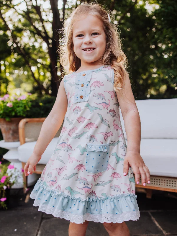 Everyday Play Dress - Dino Dreams Tunics stripes playful