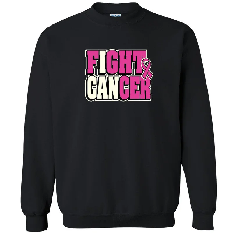 Zexpa Apparelâ„¢ Fight Cancer I Can Unisex Crewneck Breast Cancer Awareness Month Sweatshirt Hoodie with Gradient Ombre Colorful Zexpa Apparelâ„¢ Fight Cancer I Can Unisex Crewneck Breast Cancer Awareness Month Sweatshirt Hoodie with Gradient Ombre Colorful