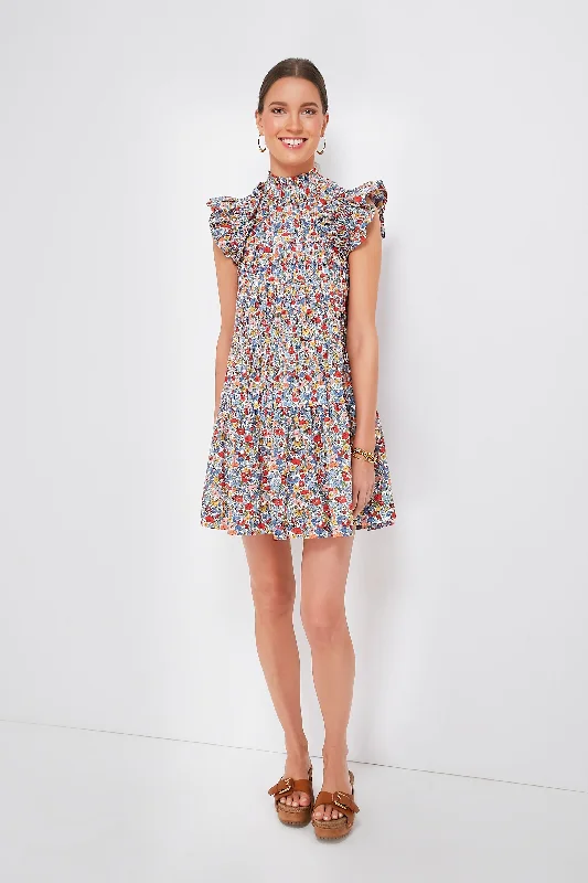 Multi Hanna Park Liberty Flutter Sleeve Dress Tunics Plaid country