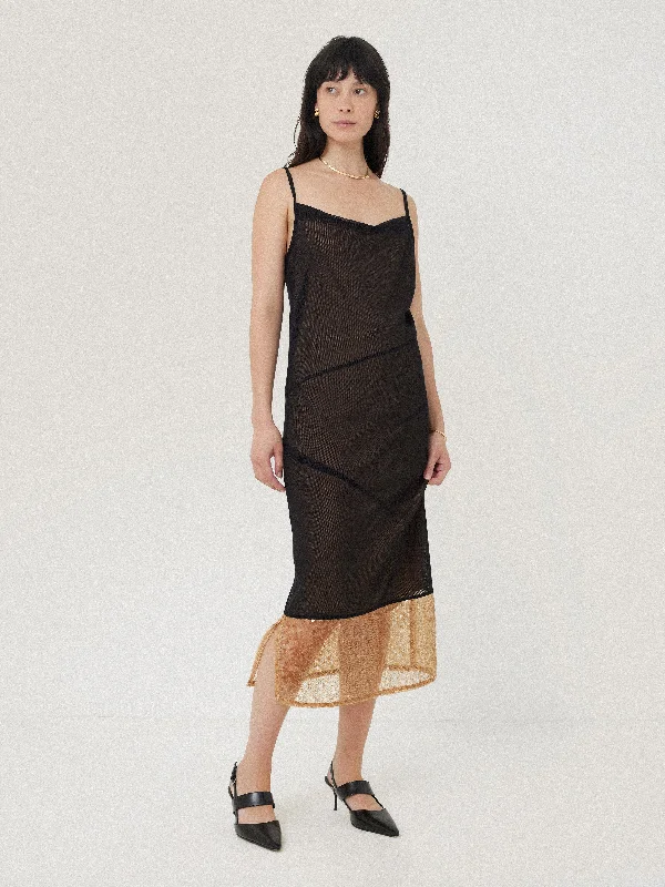 Sequin Mesh Dress | Black Tunics Essential wardrobe