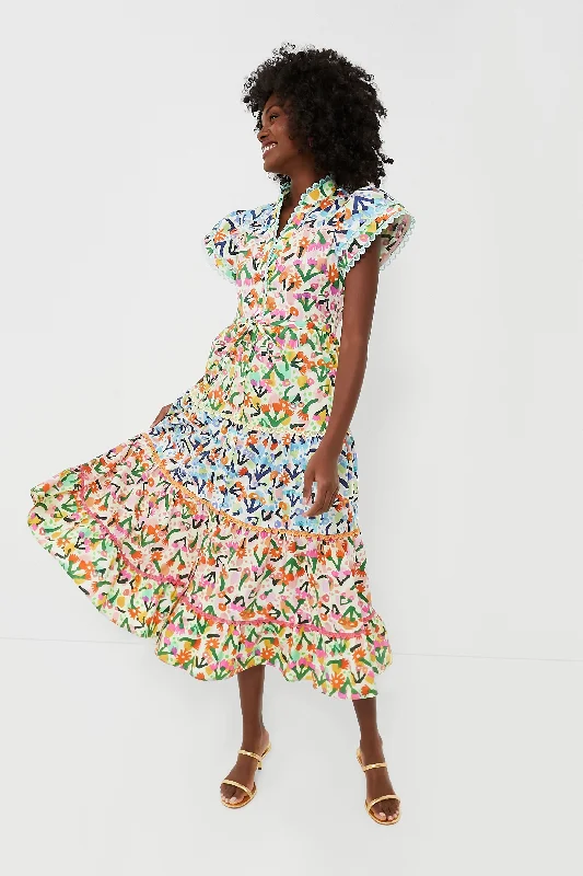 Multi Atlantic Dress Maxi Flowy Bohemian