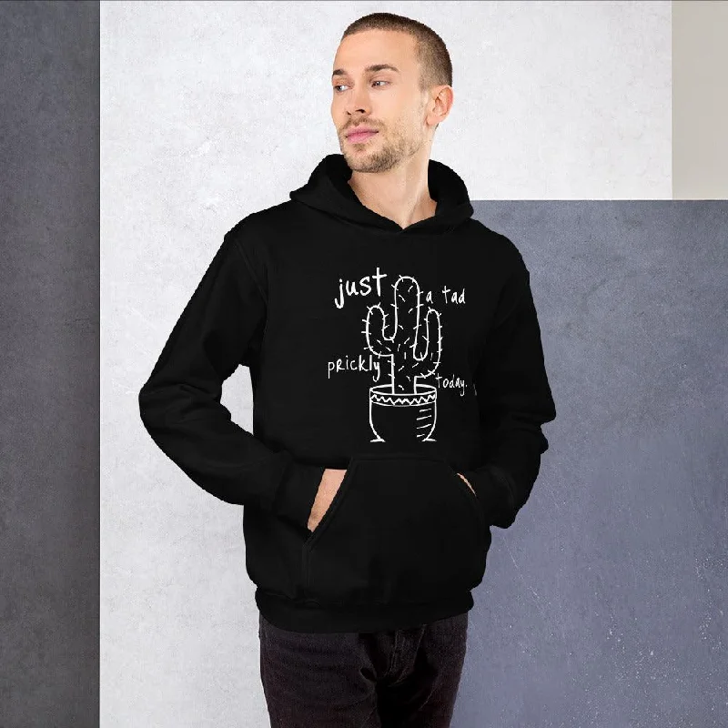 Just a Tad Prickly Unisex Hoodie Hoodie with Lace Feminine Delicate