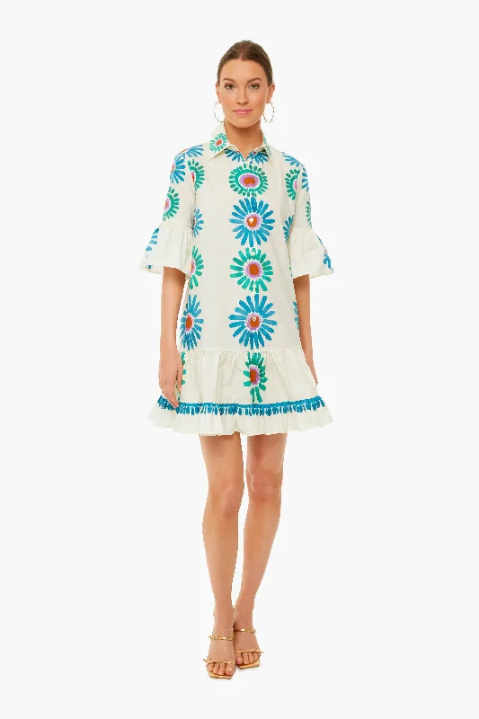 Daisy Placee White Choux Dress Tunics Versatile functional