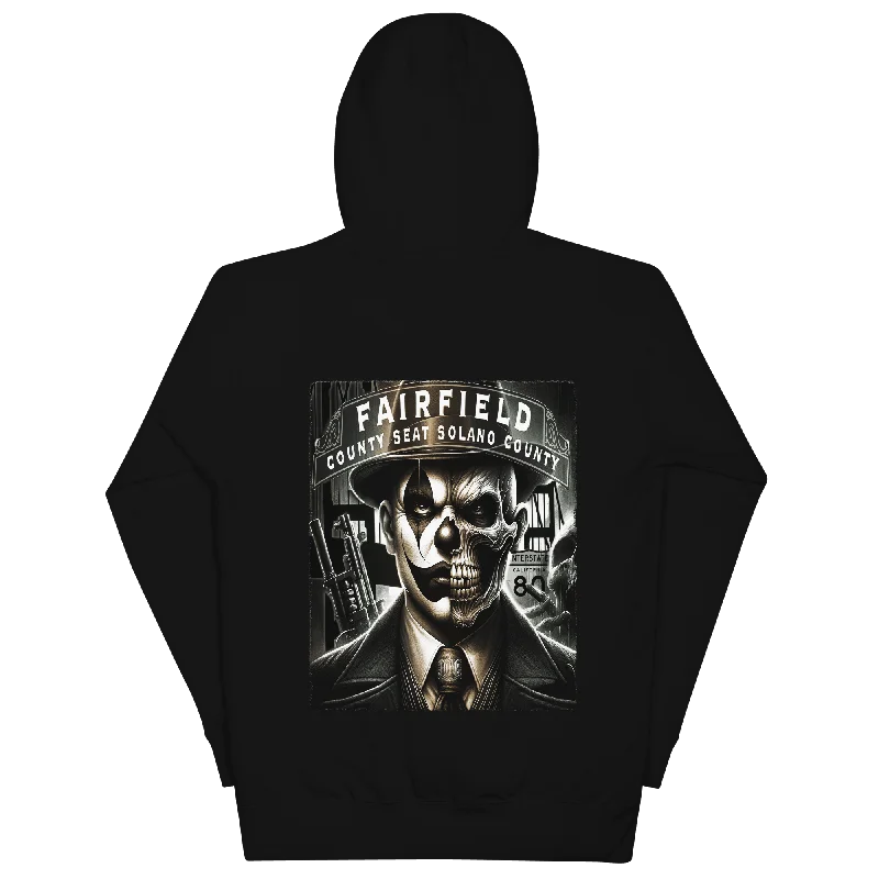 Deadpan Couture "Fairfield 707" Unisex Hoodie Hoodie with Metallic Shiny Futuristic