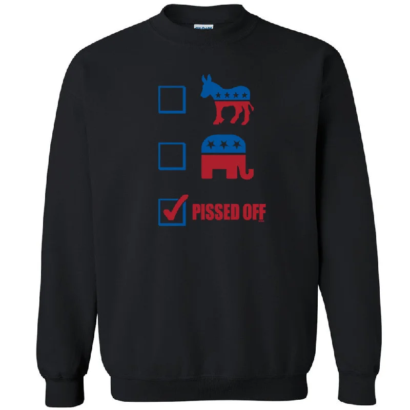 Zexpa Apparelâ„¢ Democrats Republicans Pissed Off Unisex Crewneck Elections 2016 Sweatshirt Hoodie with Full-Zip Functional Layering Zexpa Apparelâ„¢ Democrats Republicans Pissed Off Unisex Crewneck Elections 2016 Sweatshirt Hoodie with Full-Zip Functional Layering