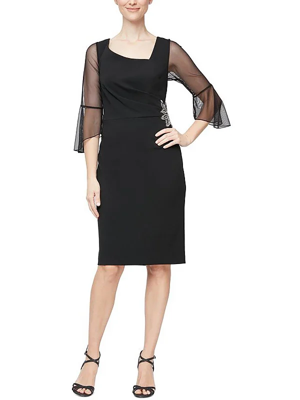 Womens Embellished Sheath Sheath Dress Tunics Trousers formal