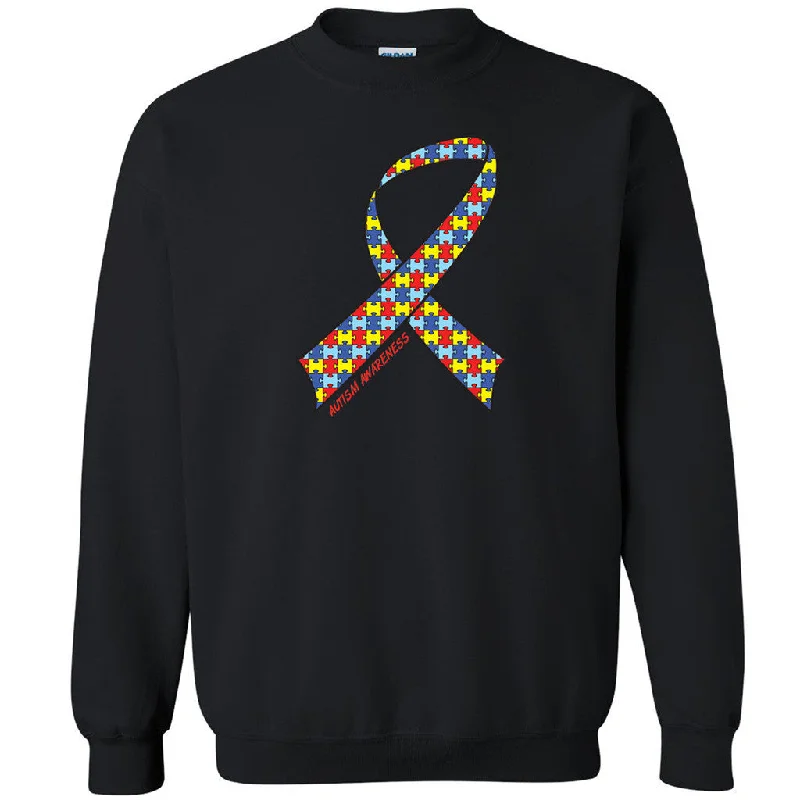 Zexpa Apparelâ„¢ Autism Ribbon Different Unisex Crewneck Autism Awareness Month Sweatshirt Hoodie with Print Artistic Unique Zexpa Apparelâ„¢ Autism Ribbon Different Unisex Crewneck Autism Awareness Month Sweatshirt Hoodie with Print Artistic Unique