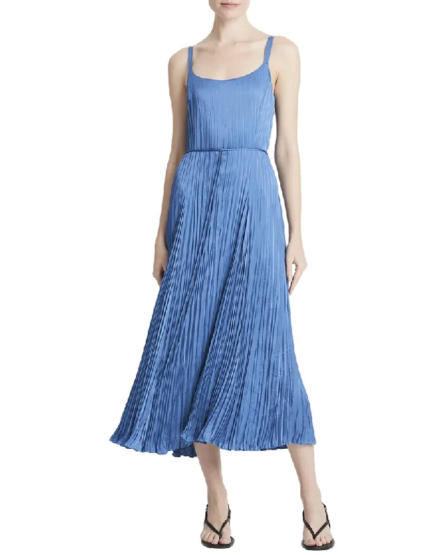 Vince Relaxed Crushed Slip Dress Tunics Designer luxury