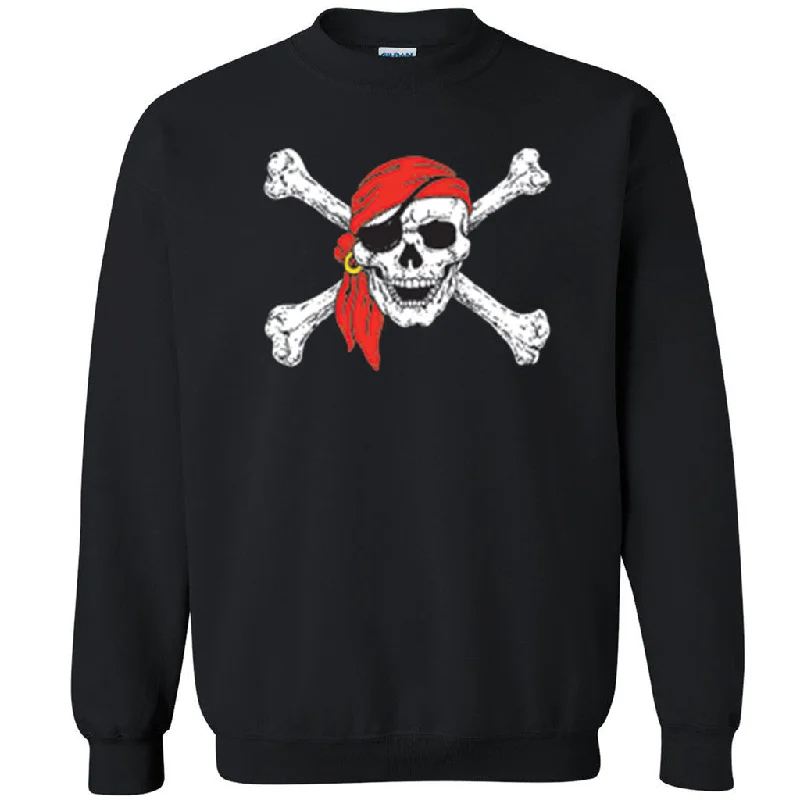 Zexpa Apparelâ„¢ Jolly Roger Flag Unisex Crewneck Pirate Flag caribbean islands Sweatshirt Hoodie with Crew Neck Simple Timeless Zexpa Apparelâ„¢ Jolly Roger Flag Unisex Crewneck Pirate Flag caribbean islands Sweatshirt Hoodie with Crew Neck Simple Timeless