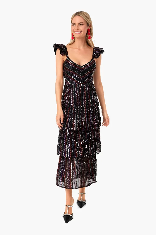 Multi Quintana Dress Elegant Long Evening