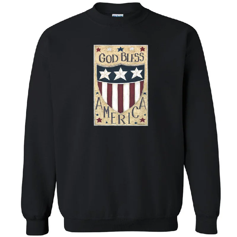 Zexpa Apparelâ„¢ God Bless America Unisex Crewneck Patriotic 4th Fourth Of July Sweatshirt Hoodie with Pocket Utility Practical Zexpa Apparelâ„¢ God Bless America Unisex Crewneck Patriotic 4th Fourth Of July Sweatshirt Hoodie with Pocket Utility Practical