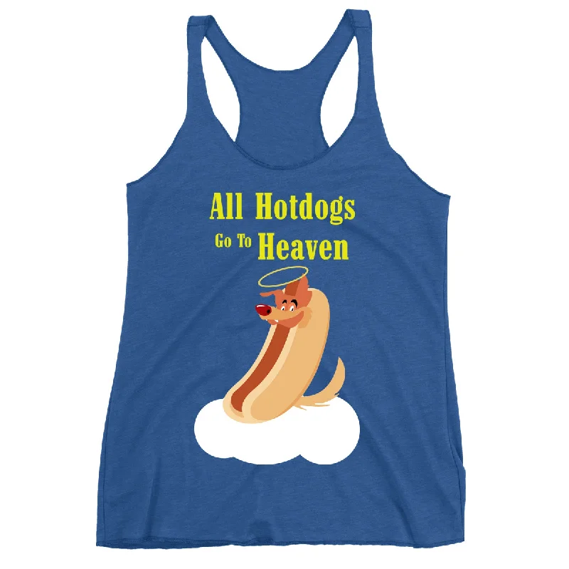 Movie The Food™ "All Hotdogs Go To Heaven" Women's Racerback Tank Top summer tank top Movie The Food™ "All Hotdogs Go To Heaven" Women's Racerback Tank Top summer tank top