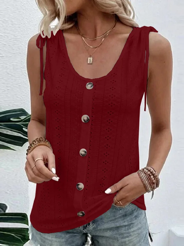Full Size Scoop Neck Sleeveless Tank Top grey tank top