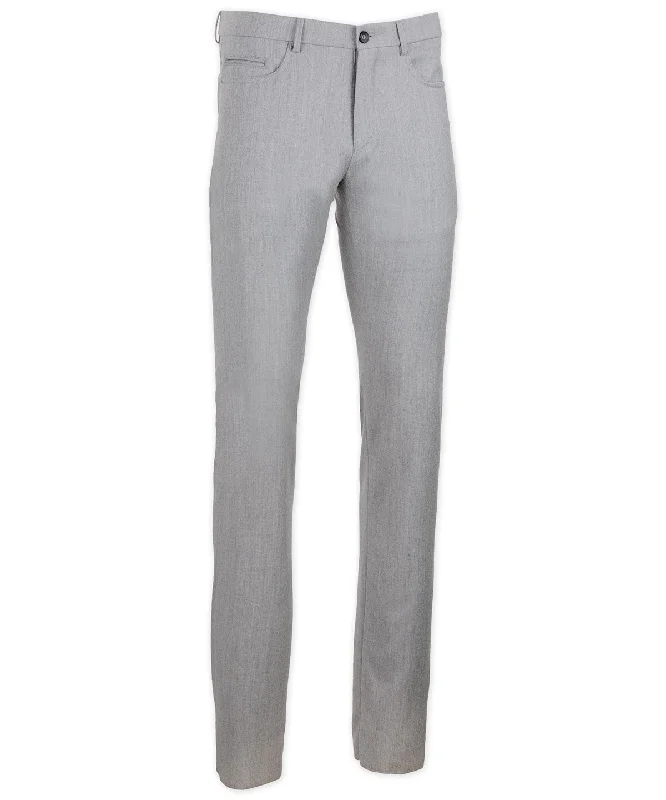 Heritage Italian Wool-Cashmere 5-Pocket Pant Fashionable Work Pants