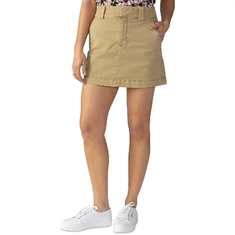 Sanctuary Womens Knit Cotton Mini Skirt cashmere skirt soft