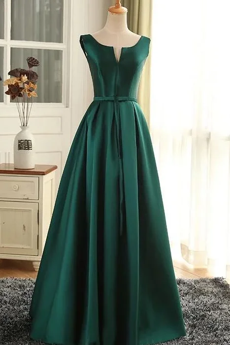 Beautiful Green Satin Long Simple Party Dress, Green Prom Dress 2020 cg5207 Tunics Satin smooth Beautiful Green Satin Long Simple Party Dress, Green Prom Dress 2020 cg5207 Tunics Satin smooth