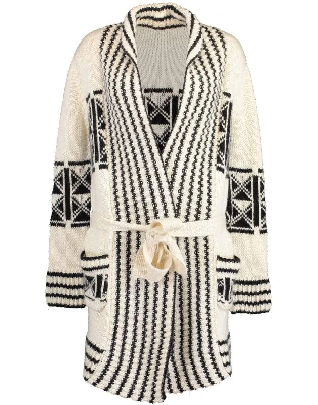 Intarsia Cardigan Anti-Pilling Anti-Shrink Durable