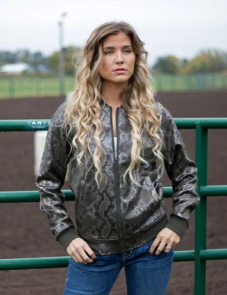 Cowgirl Tuff Womens Midweight Snakeskin Green Polyester Athletic Shell Jacket Wool Fabric Cashmere Fabric Tweed Fabric Cowgirl Tuff Womens Midweight Snakeskin Green Polyester Athletic Shell Jacket Wool Fabric Cashmere Fabric Tweed Fabric