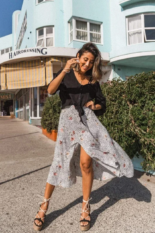 DESERT Midi Skirt cashmere skirt fine