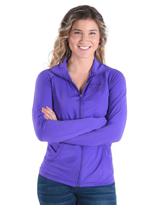 Cowgirl Tuff Womens Cooling UPF Purple Nylon Softshell Jacket Lace Jacket Ribbed Jacket Sequined Jacket Cowgirl Tuff Womens Cooling UPF Purple Nylon Softshell Jacket Lace Jacket Ribbed Jacket Sequined Jacket