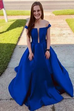 Elegant Royal Blue A Line Prom Dress, Off the Shoulder Long Evening Party Dress cg5617 Lace Sexy Club Elegant Royal Blue A Line Prom Dress, Off the Shoulder Long Evening Party Dress cg5617 Lace Sexy Club