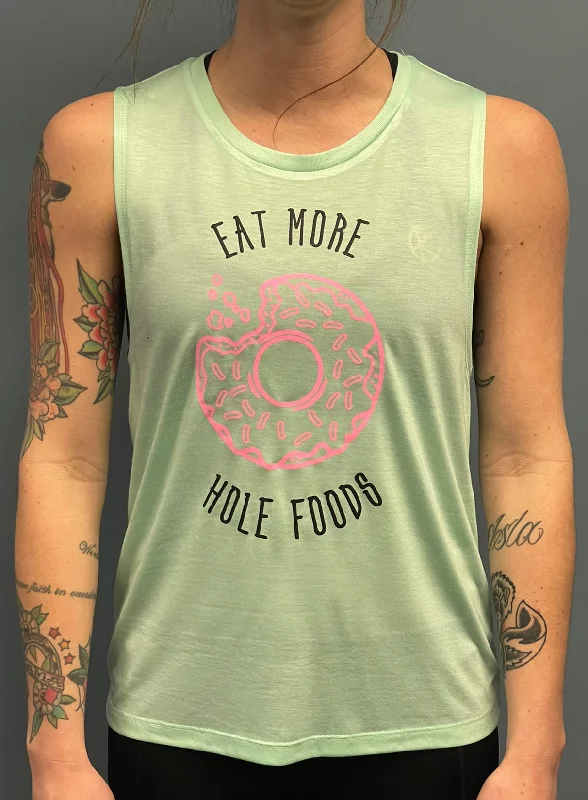 Eat More Whole Foods Tank Top athletic tank top