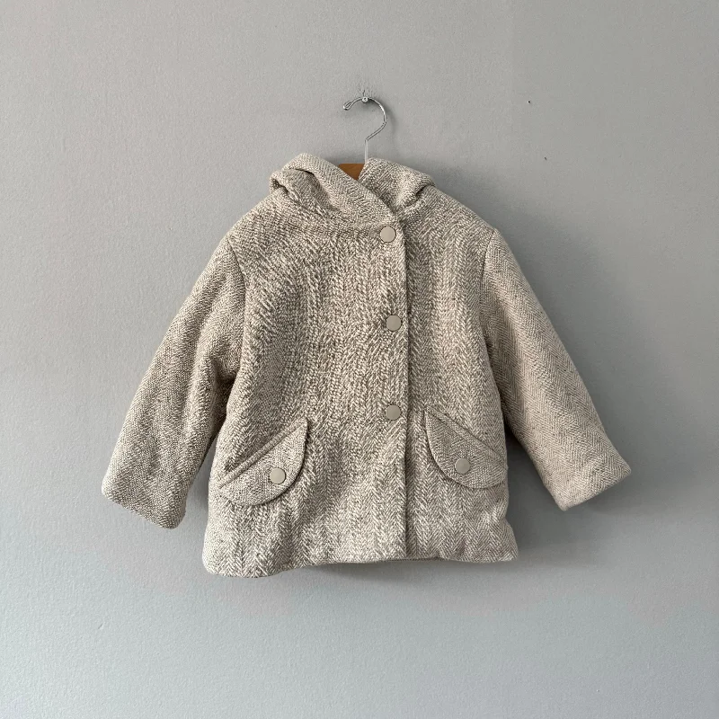 Zara / Tweed padded jacket / 3-4Y Oversized Jacket Tailored Jacket Straight Jacket