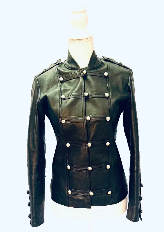 Marlaina Button Jacket Plaid Jacket Tartan Jacket Houndstooth Jacket