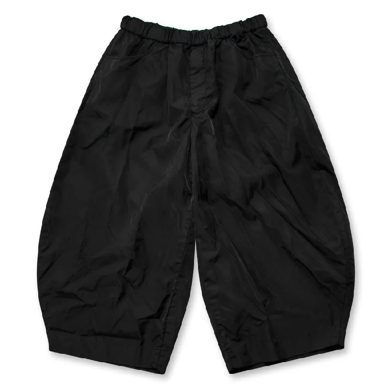BLACK Comme des Garçons Wide Leg Pants (Black) Trendy Wide-Legged Trousers