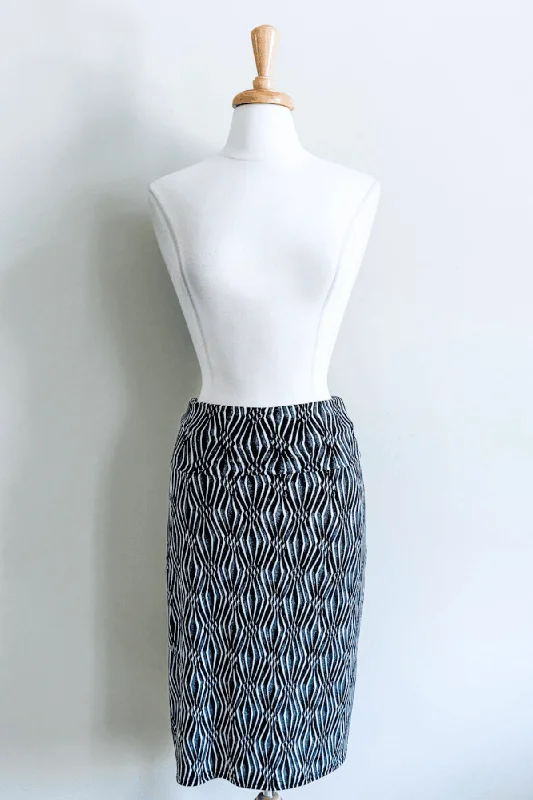 Charcoal Ikat Print