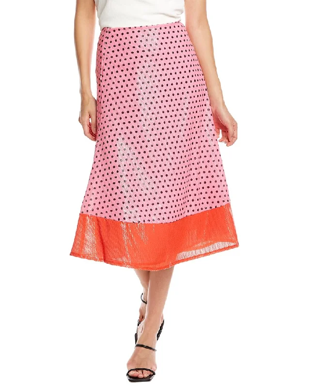 Olivia Rubin Penelope A-Line Skirt velvet skirt sumptuous