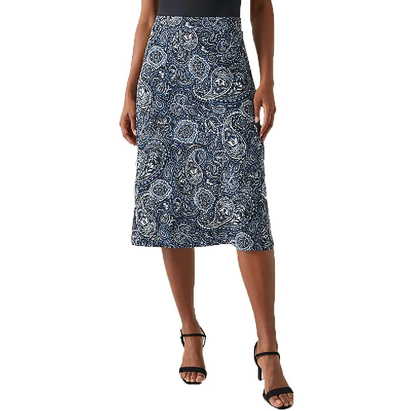 Kasper Womens Printed  Midi Skirt maxi skirt elegant