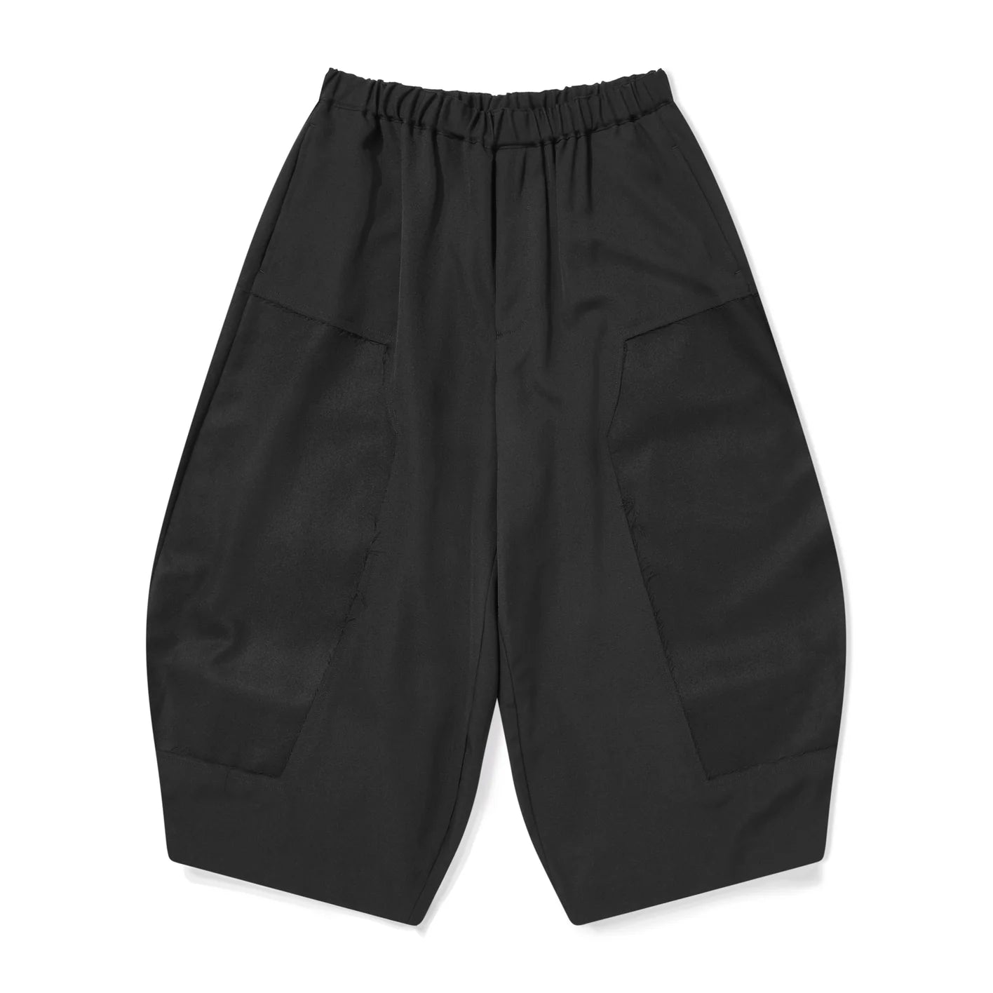 BLACK Comme des Garçons Wool Balloon Pants (Black) Comfortable Pleated Pants