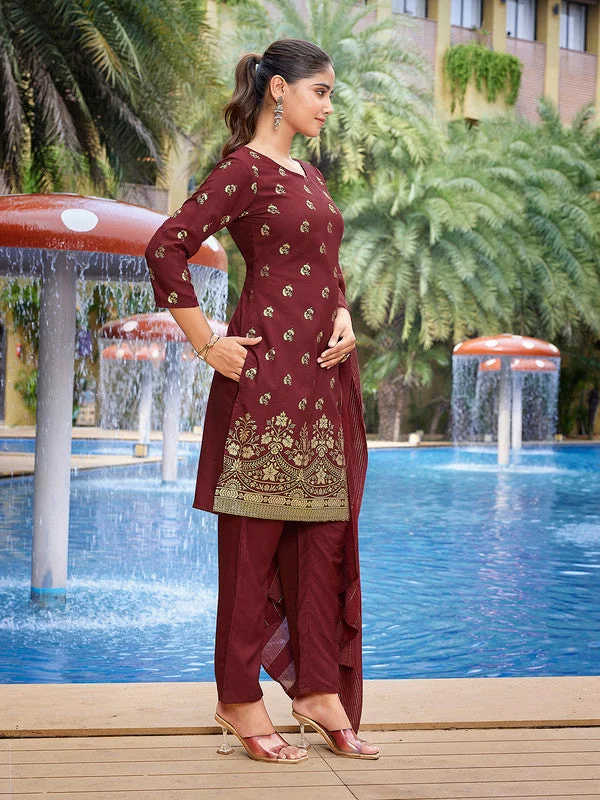 Women's Viscose Solid Flared Kurta Pant With Dupatta - Malishka Export Classic Bootcut Trousers Women's Viscose Solid Flared Kurta Pant With Dupatta - Malishka Export Classic Bootcut Trousers