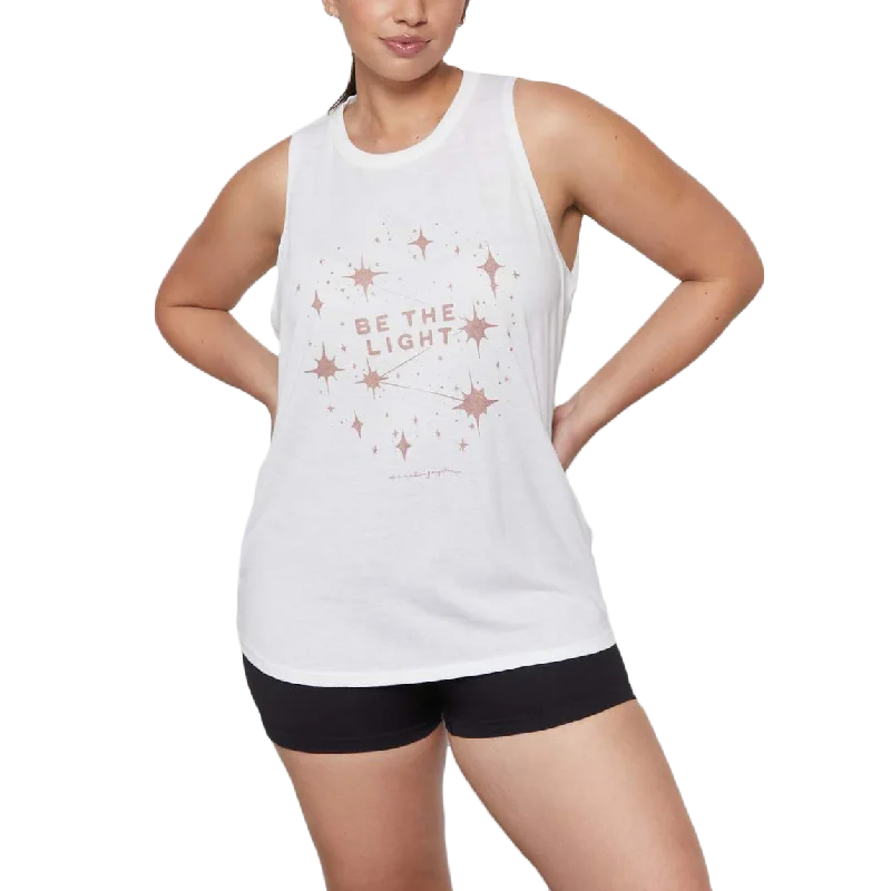 Women's Be The Light Movement Tank beige tank top