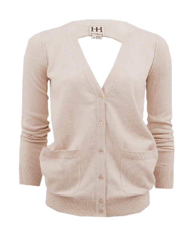 Long Sleeve Open Back Cardigan Chenille Brocade Lace