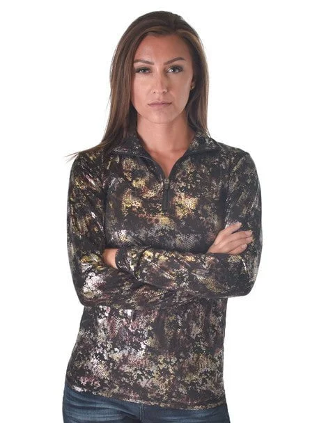 Cowgirl Tuff Womens Quarter Zip Cadet Black Poly/Spandex Athletic Shell Jacket Jacket Blazer Coat Cowgirl Tuff Womens Quarter Zip Cadet Black Poly/Spandex Athletic Shell Jacket Jacket Blazer Coat
