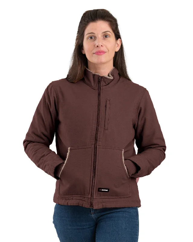 Berne Womens Sherpa-Lined Softstone Duck Tuscan 100% Cotton Jacket Rayon Fabric Velvet Fabric Corduroy Fabric Berne Womens Sherpa-Lined Softstone Duck Tuscan 100% Cotton Jacket Rayon Fabric Velvet Fabric Corduroy Fabric